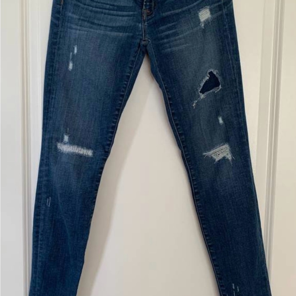 J. Crew Distressed Toothpick Jeans